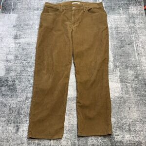 Levis Jeans Womens 34 (Fit 38x31) Brown 94 Baggy Corduroy Relaxed Loose Skate